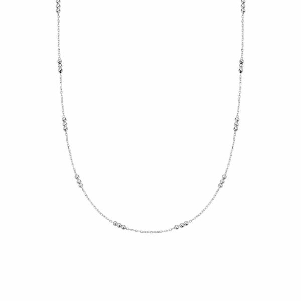 Triple Bead Chain Necklace Sterling Silver Sale