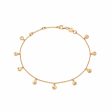 Isla Shell Charm Anklet 18Ct Gold Plate Online now