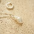 Baroque Pearl Shell Necklace Sterling Silver Discount