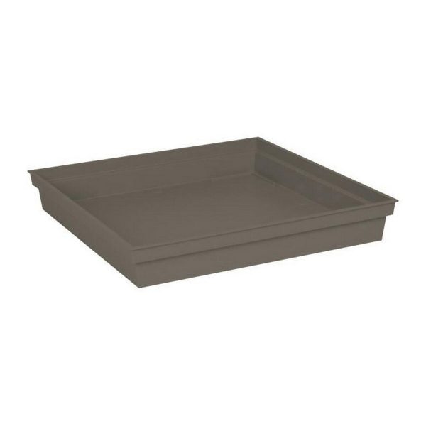 Flower Pot Dish EDA Tuscany Squared Taupe 40 cm 40 x 40 x 5,9 cm Online