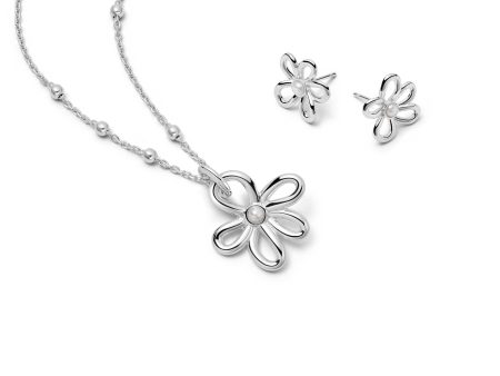 Daisy Bow Layering Set Sterling Silver For Cheap