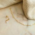 Seed Pearl Chain Bracelet 18ct Gold Plate Online now