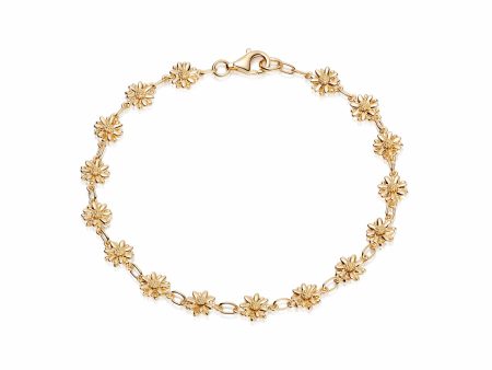 Daisy Chain Bracelet 18ct Gold Plate Fashion