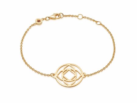 Base Chakra Chain Bracelet 18ct Gold Plate Online