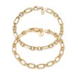 Chunky Bracelet Set 18ct Gold Plate For Discount